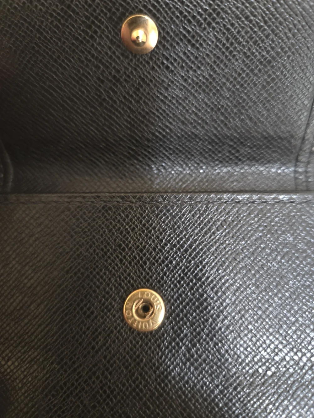 Louis Vuitton Black Textured Epi Leather Bi-Fold Wallet